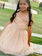 img 1 attached to Stunning Lace A-Line Flower Girl Dress For Weddings And Pageants By Glamulice review by Sean Andrews