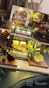 img 8 attached to Создайте свой собственный очаровательный магазин чая в лесу с миниатюрным набором и мебелью для кукольного домика CUTEBEE