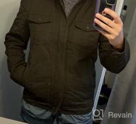 img 1 attached to Men'S Military Style Jacket With Casual Washed Cotton Finish By WenVen review by Tommy Willis