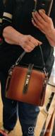 картинка 1 прикреплена к отзыву Женская кожаная сумка через плечо Heshe: стильная сумка-портфель, кошельки и сумка через плечо — все в одном от Tim Thomason