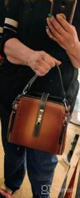 img 8 attached to Женская кожаная сумка через плечо Heshe: стильная сумка-портфель, кошельки и сумка через плечо — все в одном