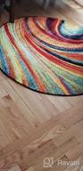 img 1 attached to Modern Splash Adja Area Rug By Home Dynamix - Runner Size 1'6" X 7'2 review by Nikki Kelley