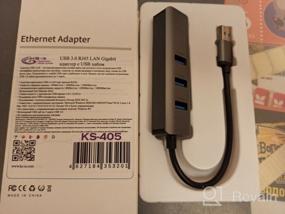 img 6 attached to USB HUB Ethernet Network Adapter "4 in 1"hub 3 x USB 3.0 RJ45 Adapter LAN Internet 100 Mbit/s