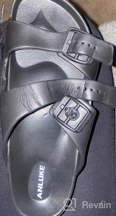 img 1 attached to Boys' Sandals by ANLUKE - Adjustable Buckle Black Size 12 - Shoes for Sandals review by Roderick Reynolds