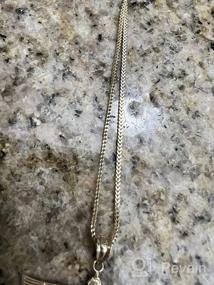 img 7 attached to 🔗 Pori Jewelers 10K Yellow Gold Franco Square Box Chain Necklace/Bracelet - 1.5mm/2.5mm - Lobster Clasp