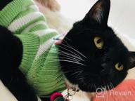 img 1 attached to Soft And Warm Striped Sweaters For Cats And Small Dogs - High Stretch Knitwear For Male And Female Kitties review by Brian Trotter