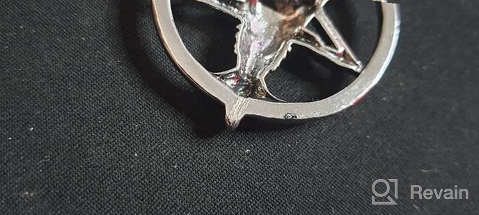 img 1 attached to 🔱 Inverted Pentagram Stainless Steel Necklace: Stylish Boys' Jewelry Accessories review by Stuart Dunn