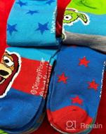 img 1 attached to Colorful Toy Story 4 Boys' Blue No Show Socks in Medium Size review by Julio Fernandez