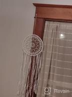 img 1 attached to Add A Boho Touch To Your Bedroom With CHICIEVE'S White Dream Catcher - 10.2" Width X 33.8" Length review by Jessica Davis