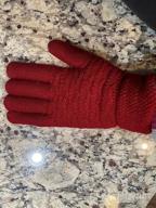 img 1 attached to Warm Up This Winter With Women'S Touch Screen Thermal Gloves - Cable Knit, Wool & Fleece Lined For Extreme Cold Weather review by Mitchell Watson