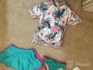 img 1 attached to Cadocado'S UPF 50+ Floral 3-Piece Swim Set For Girls: Stay Safe And Stylish! review by Jennifer Moore