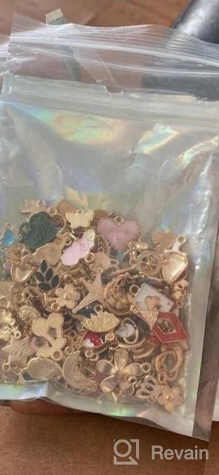 img 1 attached to 💍 220Pcs Assorted Gold Plated Enamel Charms Necklace Bracelet Pendants by SANNIX for Valentine's Day DIY Jewelry Making and Crafting review by Julio Rattanajatuphorn