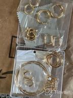 img 1 attached to 14K Gold Small Chunky Huggie Hoop Earrings for Women, Stainless Steel Mini Big Hoop Earrings for Girls review by Dana Rodriguez