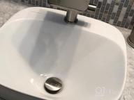 img 1 attached to Upgrade Your Bathroom With Homevacious Vessel Vanity Sink Pop-Up Drain Stopper In Brushed Nickel review by David Romo