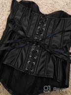 img 1 attached to Turn Up The Heat With Bslingerie® Women'S Faux Leather Zipper Front Bustier Corset Top review by Kartik Starks