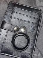 img 1 attached to 🏷️ BOSBOX AirTag Wallet Leather Blocking: Stylish & Secure RFID-Protected Solution review by Demond Clenney