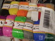img 1 attached to 🧶 Fuyit 12 Assorted Colors Acrylic Yarn Skeins - 1310 Yards Bonbons Yarn in DK Weight with 2 Crochet Hooks - Beginner Crochet and Knitting Kits (12 x 1.76 OZ) review by Josh Clifton
