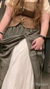 img 5 attached to Ирландские крестьянские топы Средневековое платье-сорочка для женщин - идеальный костюм эпохи Возрождения под платьем