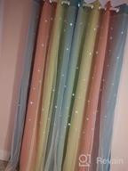img 1 attached to Anjee Star Curtains For Kids 2 In 1 Double Layer Blackout Curtains Grommets Top Star Cutout Ombre Rainbow Curtains Sheer For Living Room Girls Bedroom 2 Panels In 52 X 84 Inch, Pink And Yellow review by Jerry Olson