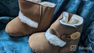 картинка 1 прикреплена к отзыву 👶 Cozy and Stylish Baby Snow Boots with Fleece Fur: Perfect Winter Shoes for 0-24 Months Old, Anti-Slip Rubber Sole and Button Design Ideal for Toddler Girls and Boys, Ideal First Walker and Crib Shoes for Newborns and Infants от Nathan Jankowski