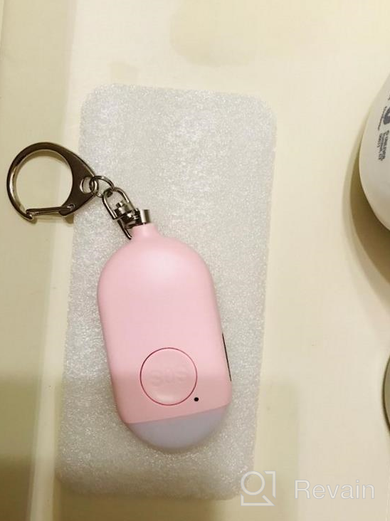 img 1 attached to Self Defense Personal Alarm Keychain For Women - 130 DB Loud USB Rechargeable Safety Siren Whistle With LED Light And Panic Button Or Pull Pin Alert Device - WETEN Key Chain (White) review by Sherman Lancaster
