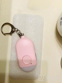 img 5 attached to Self Defense Personal Alarm Keychain For Women - 130 DB Loud USB Rechargeable Safety Siren Whistle With LED Light And Panic Button Or Pull Pin Alert Device - WETEN Key Chain (White)