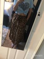 img 1 attached to Boho Floral Maxi Skirt With Pockets - Elastic High Waist And A-Line Cut - Perfect For Women Who Love Simple And Fun Fashion review by Chad Sorensen