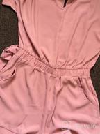 img 1 attached to Stylish And Comfortable Women'S V Neck Romper With Pockets And High Waist Belt review by Marcos Olvera