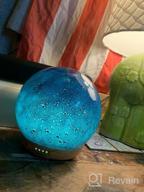 img 1 attached to Enhance Your Home And Office With COOSA 3D Glass Aromatherapy Diffuser - 250Ml Cool Mist Humidifier With Timer, LED Colors And Auto Shut-Off review by Luke Hodes