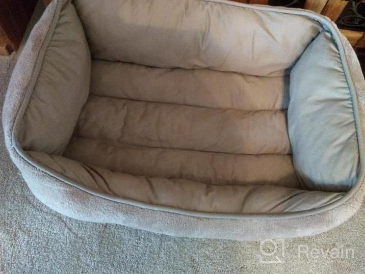 img 1 attached to Orthopedic Pet Sofa Bed For Medium Dogs - Rectangle Washable And Breathable Dog Bed For Ultimate Comfort And Warmth By PUPPBUDD review by Pranav Osman