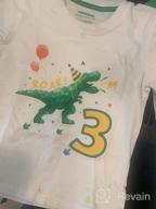 img 1 attached to Dinosaur 3rd Birthday Shirt: Perfect Gift for a Boy's Dino-Themed Party! review by Anthony Parker