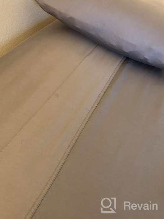 img 1 attached to Cool Down Hot Summer Nights With BEDSURE Cooling Sheets Queen - 100% Eucalyptus Luxury Hotel Bed Sheets review by Laura Rodriguez