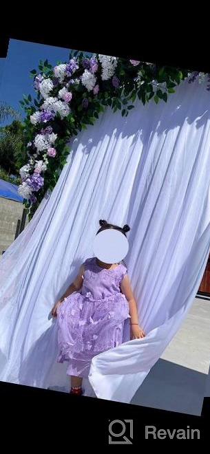 img 1 attached to 10 Ft X 7 Ft White Tulle Backdrop Curtain With Chiffon Drapes - Perfect For Weddings, Parties, Showers, And Photo Shoots - Elegant Backdrop Decorations For Any Occasion! review by Lorenzo Wood