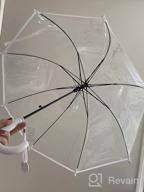 img 1 attached to Keep Your Kids Covered With MRTLLOA Clear Bubble Umbrella: Safe, Easy To Grip And Stylish review by Michael Daniels