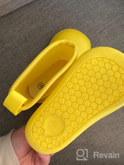 img 1 attached to 👦 GIGIDIDI Kids Toddler Rain Boots, Short Rain Boots for Boys Girls, (Toddler/Little Kid) - Enhanced SEO-friendly Product Name review by Danny Flores