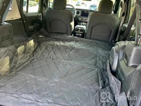 img 5 attached to USA-Made Extra Large Black SUV Cargo Liner For Dogs By 4Knines - Perfect For Protecting Your Vehicle!