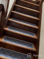 img 1 attached to Extra-Grip 70% Cotton Stair Treads - 9" X 28" Sisal Design With Double Adhesive Tape For Indoor Stairs - Safe And Easy To Install - 7-Pack In Maroon Color review by Jesse Nell