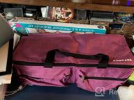 img 1 attached to Cricut Explore Air And Maker Double-Layer Carrying Bag, Travel Tote For Cutting Machine And Supplies - Purple review by Jeff Morris