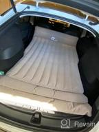 img 1 attached to Topfit Inflatable Air Mattress For Tesla Vehicle SUV, Soft Flocking Portable Bed For Camping, Travel, And Back Seat With Air Pump - Suitable For Model S/X/3/Y Gen 2 review by Eric Dailey