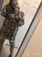 картинка 1 прикреплена к отзыву ECOWISH Women'S Oversized Leopard Sweater Dress Long Sleeve Casual Camouflage Print Knitted Pullover Tunic Sweaters от Simon Nugroho