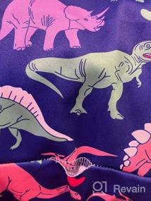 img 5 attached to Красивая одежда для девочек с узором маленьких динозавров от RAISEVERN.
