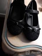 img 1 attached to Girls' Ballerina Flat Mary Jane Dress Shoes - Toddler/Little Girls Wedding School Party review by Sara Adams