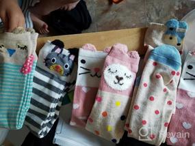 img 3 attached to SOCKFUN Girls Socks Gifts Anime Cartoon Animal Knee High Socks For Teenage Girls 3-12 Years