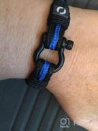 img 1 attached to Thin Blue Line Law Enforcement Bracelet - Perfect Gift for Police Officer review by Non Dollarz