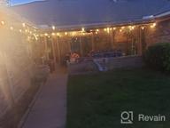 img 1 attached to HBN 24Ft Outdoor String Lights RGBW-Smart String Lights Color Changing, 12 Shatterproof Bulbs, 2.4 GHz Wi-Fi & Bluetooth App Control, Works With Alexa/Google Home, IP65 Waterproof-Patio/Party/Café review by Corey Evans