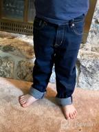 img 1 attached to High-Quality Little Boys' Adjustable Straight Fit Jeans for a Perfect Fit review by Caleb Eichbauer