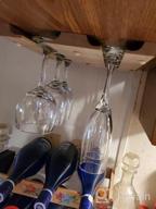 img 1 attached to 18-Glass Under Cabinet Stemware Rack Wooden Wine Glass Holder For Kitchen Shelf | Hanger And Organizer For Stemware And Glassware review by Jacob Guerrero