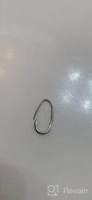 img 4 attached to Minimalist Small Hoop Earrings for Women Girls | Tiny Cute Safety Pin Cartilage Sterling Silver | Simple Chic Hypoallergenic Ear Piercing Fashion Jewelry