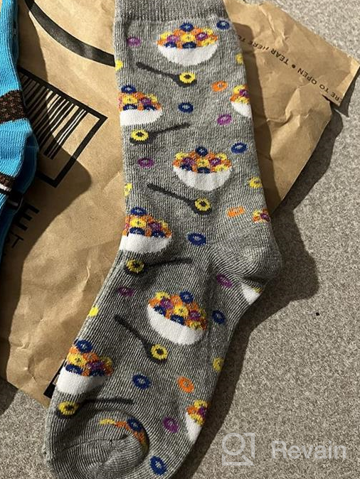 img 1 attached to 🧦 Quirky Hot Sox Kids Cereal Crew Socks: Fun-Filled Footwear! review by Bruno Gilbert