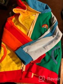 img 8 attached to Rainbow Patchwork Mud Kingdom Sweatshirt for Boys